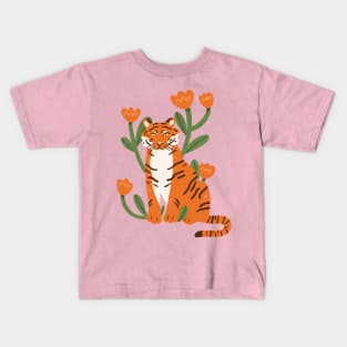 Grumpy Tiger Kids T-Shirt